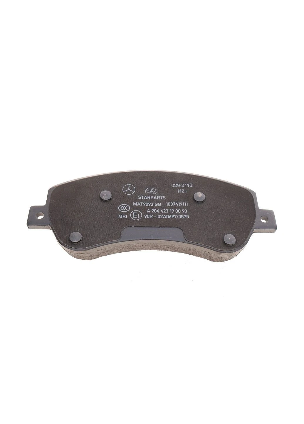 Колодки гальмівні (передні) MB GLK-class (X204) 08-15 (Bosch) MERCEDES 000420930490 UA63 Mercedes-Benz (332797809)