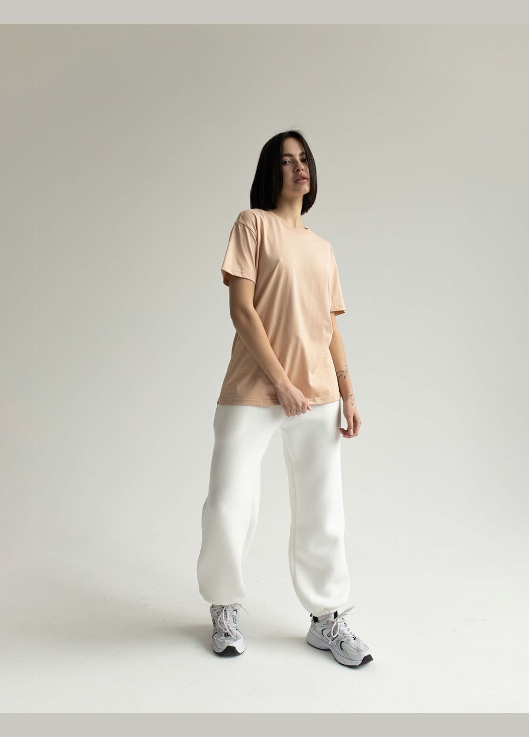 Белая Женская футболка котон (0011400BELL) Casual Trend №114 - (358935178)