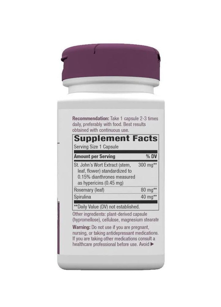 Звіробій St. John's Wort стандартизований 300 мг 90 капсул Nature's Way (361116354)