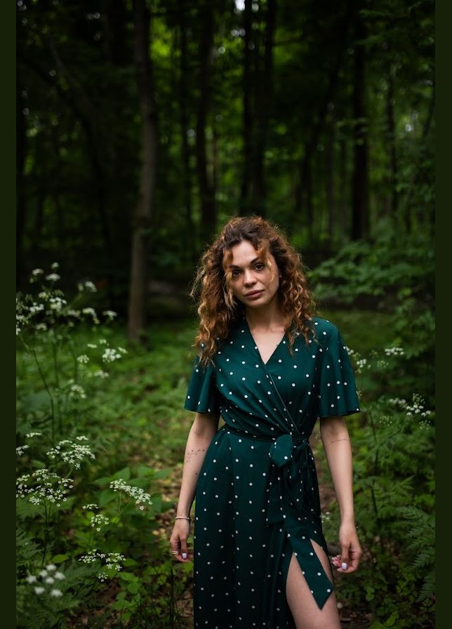 Зеленое повседневный платье женское hc (h001-8405-077) Be in fashion