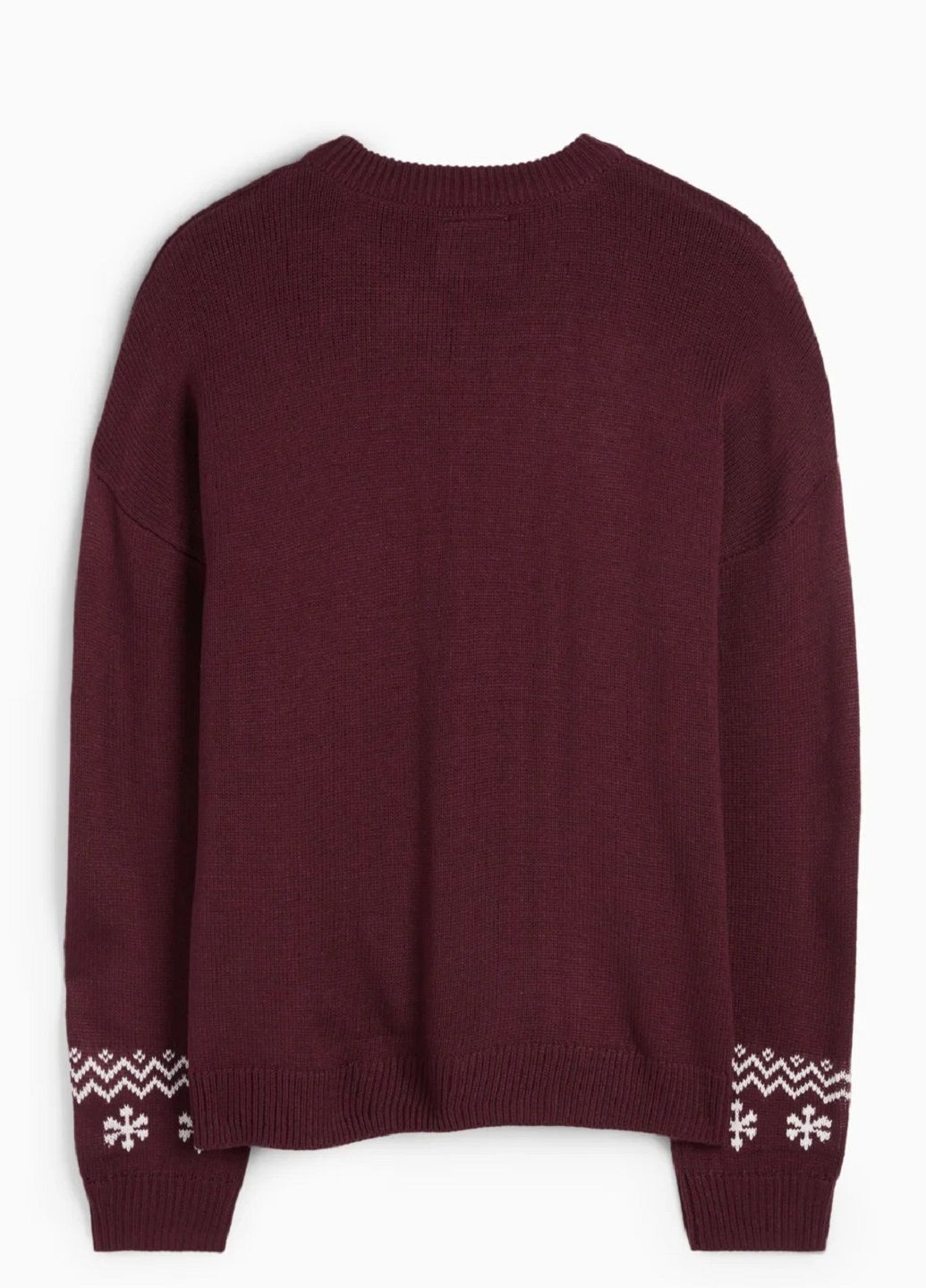Бордовий зимовий светр C&A