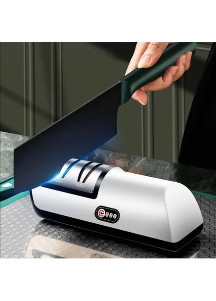 Електроточилка для ножів та ножиць електрична з акумулятором White Happy Home (363832618)