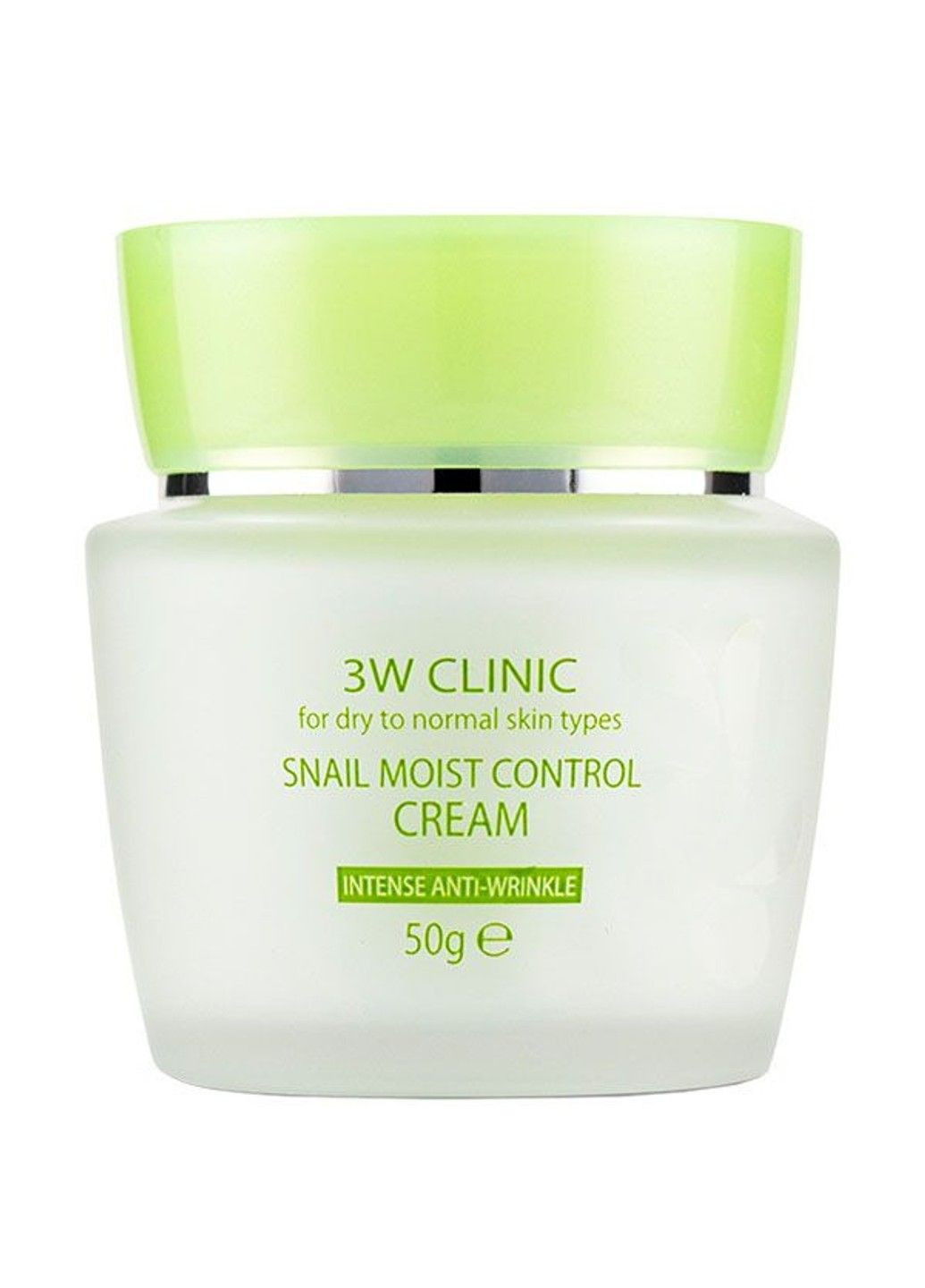Крем для обличчя зволожуючий з равликовим муцином Snail Moist Control Cream - 50 мл 3W Clinic (285813631)