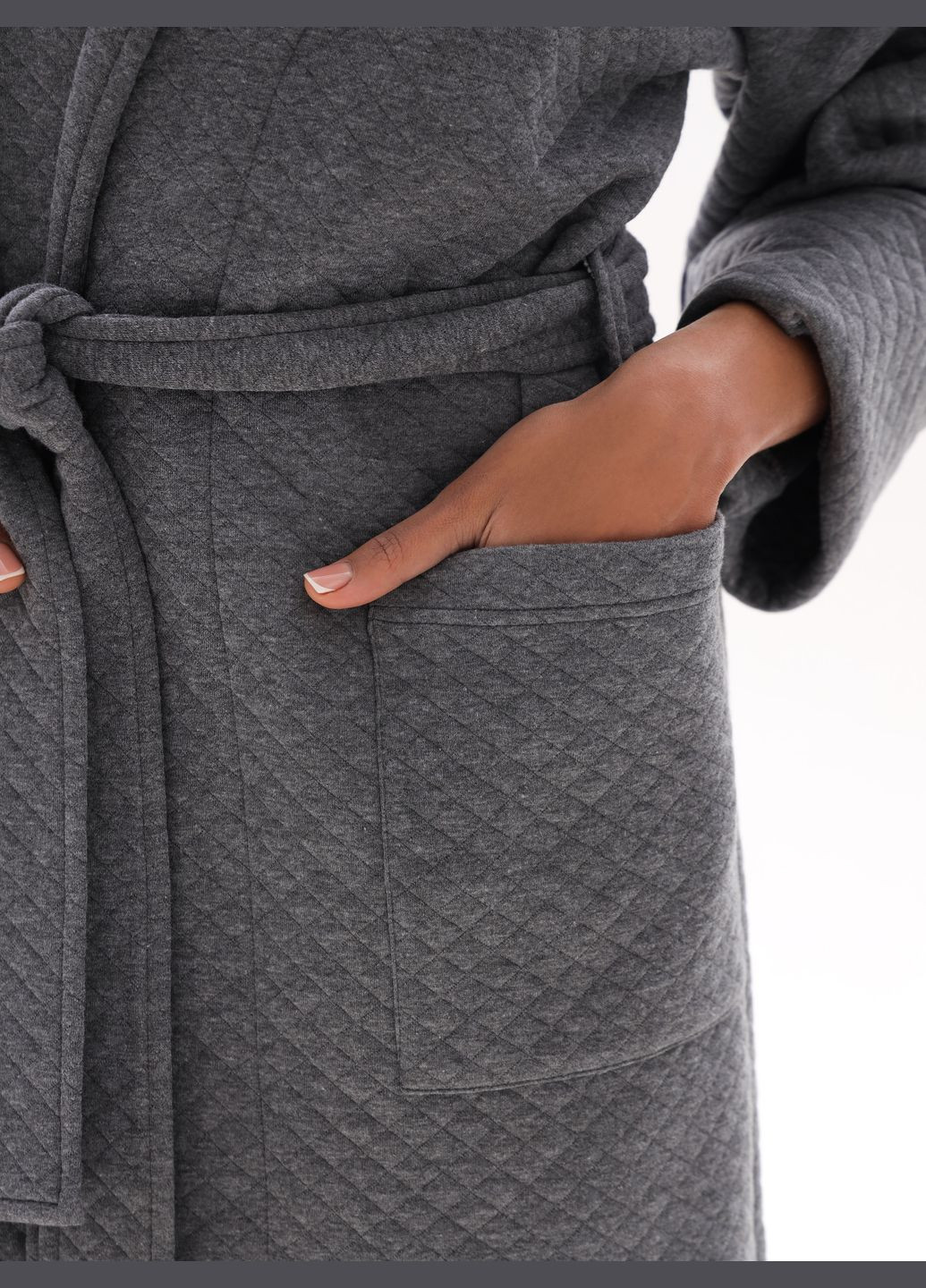 Халат женский длинный из стеганного утепленного трикотажа German Volf (315069867)