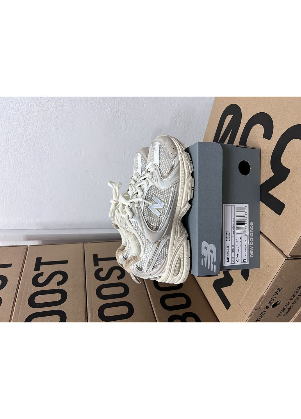 Бежевые демисезонные кроссовки мужские new balance 530 beige angora нью беланс 530 No Brand