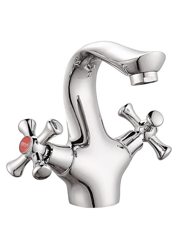 Сучасний змішувач для умивальника MED-A 827 з глянцевим покриттям Zerix (361151257)