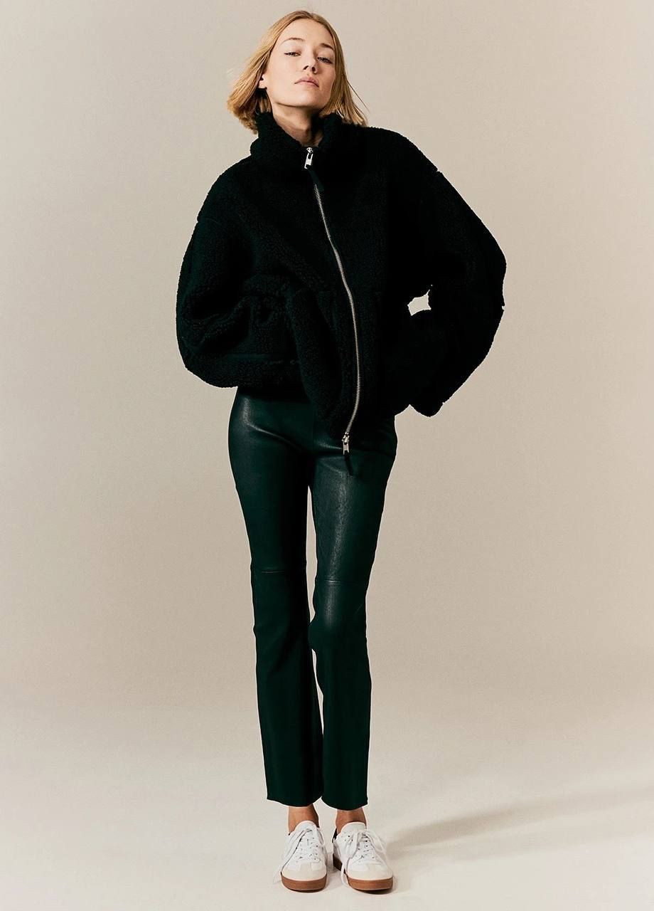 Черная демисезонная женская куртка No Brand