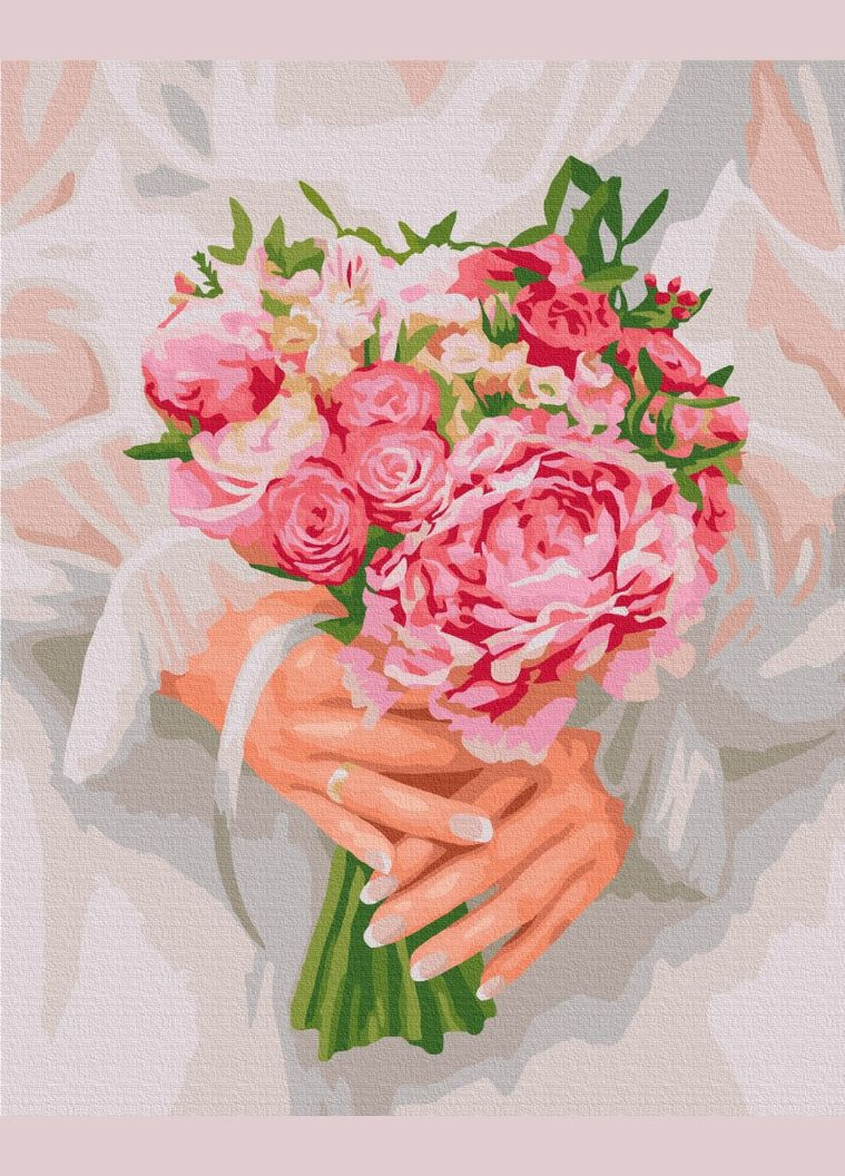 Картина за номерами Особливий букет 40*50см, Картини фарбами за кольорами Малювання за цифрами на полотні Brushme (308988764)