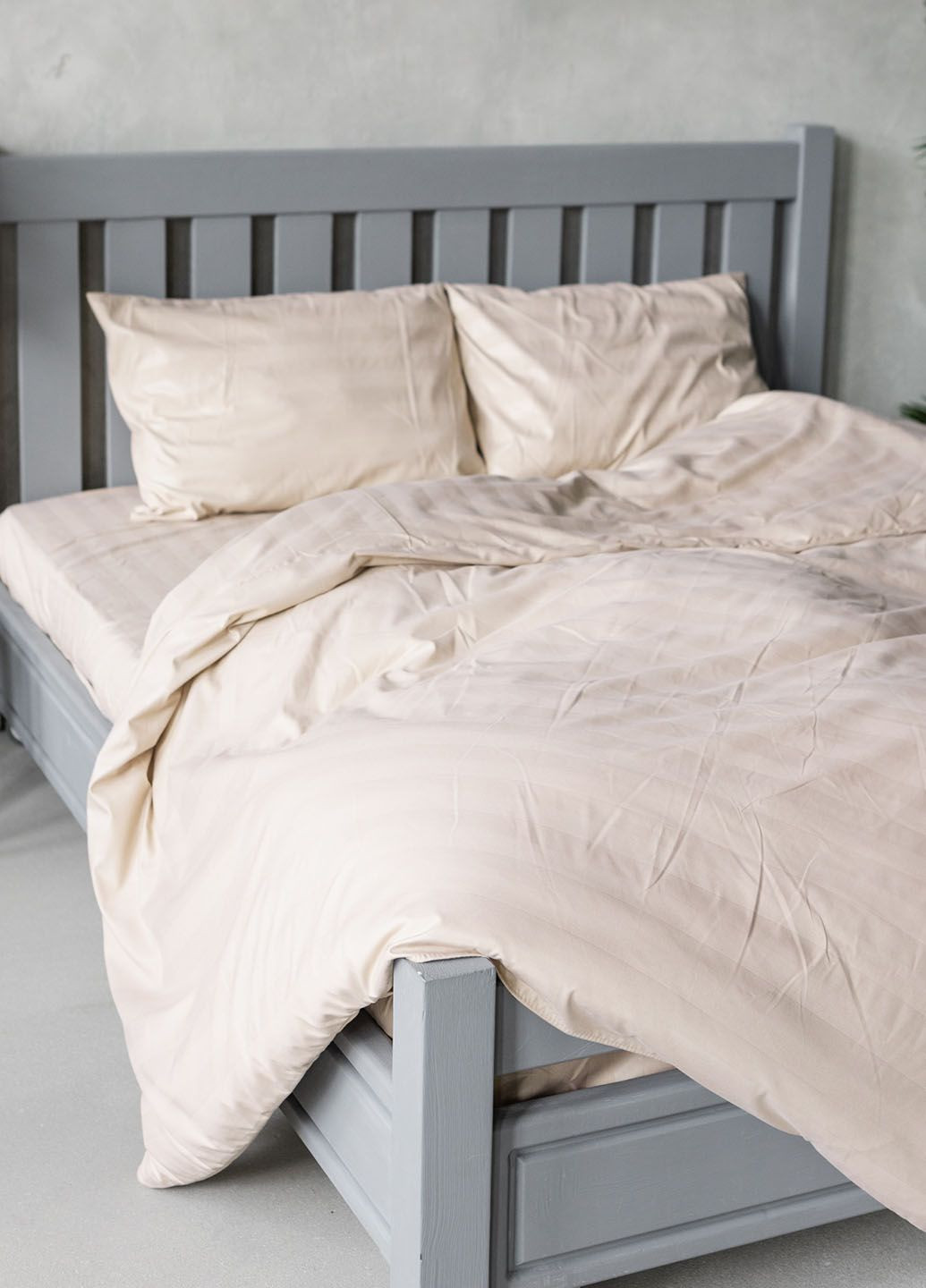 Комплект постельного белья на резинке Страйп (полуторный) Homedec - (352477634)