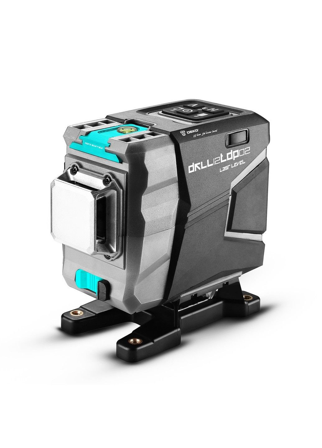 Лазерний рівень 3D (12 ліній) Відкалібрований Зелений промінь Нівелір Deko (331639297)