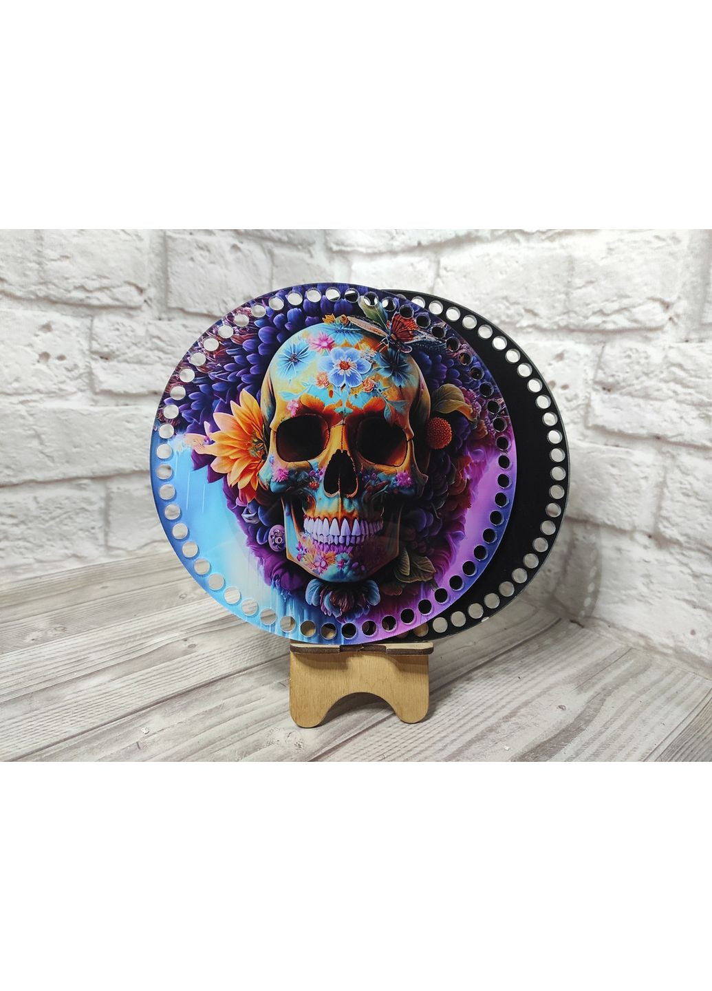 Акриловое донышко для сумок и корзинок Мексиканский череп 11 No Brand (361203802)