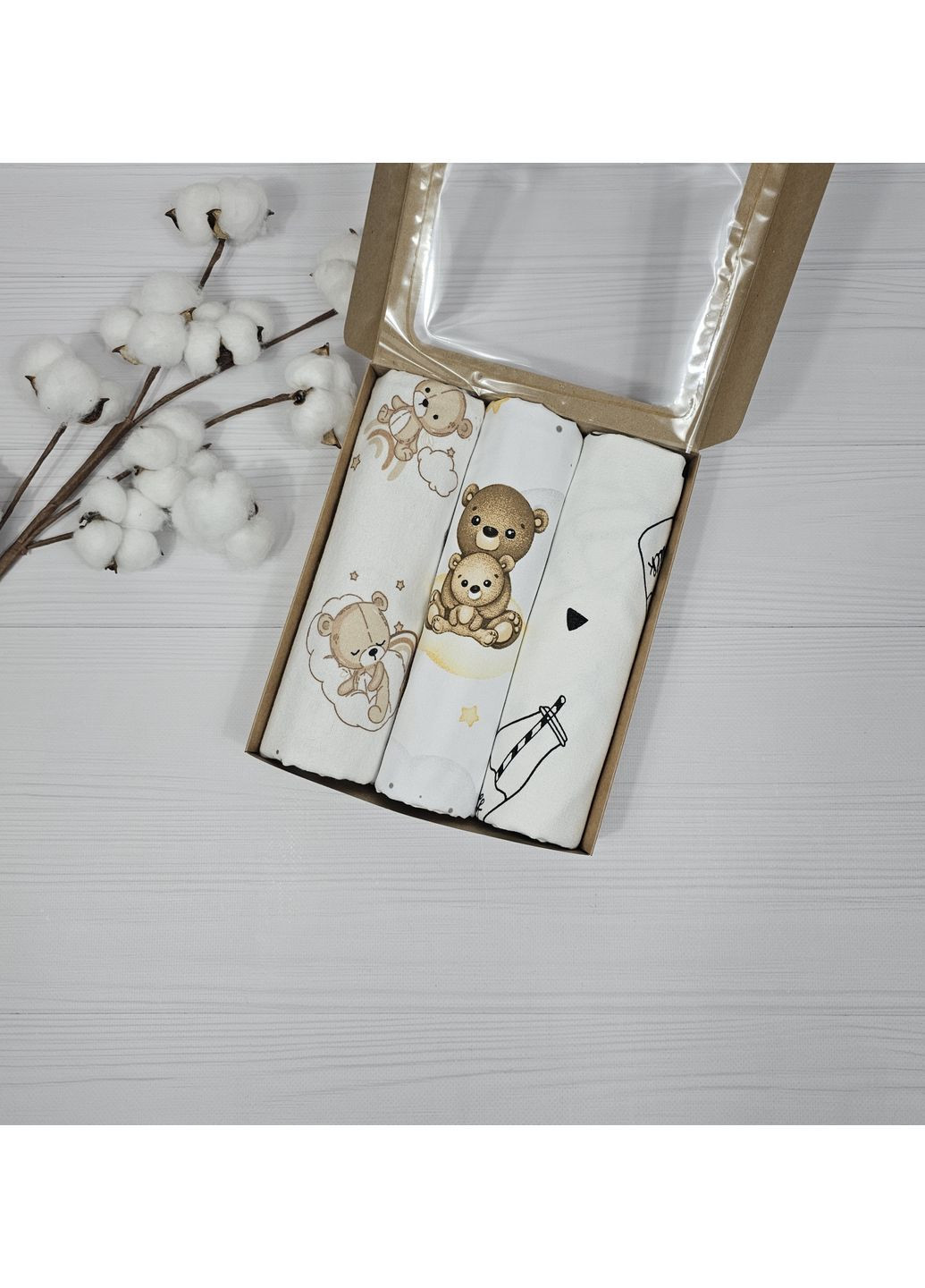 Набор для малыша: пеленки a.l.babybox Лунные Лунные Пушистики 2 No Brand (368685398)