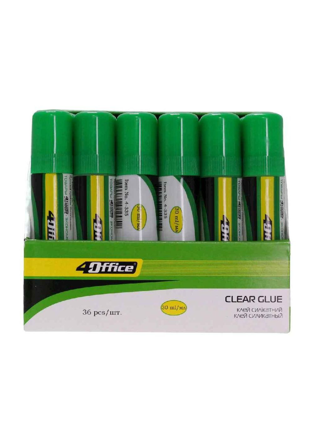 Клей силікатний 30мл 4-335 ТМ 4Office (303630662)