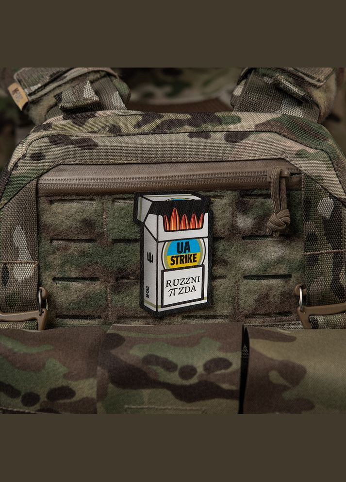 Нашивка UA STRIKE Black M-TAC (315047246)