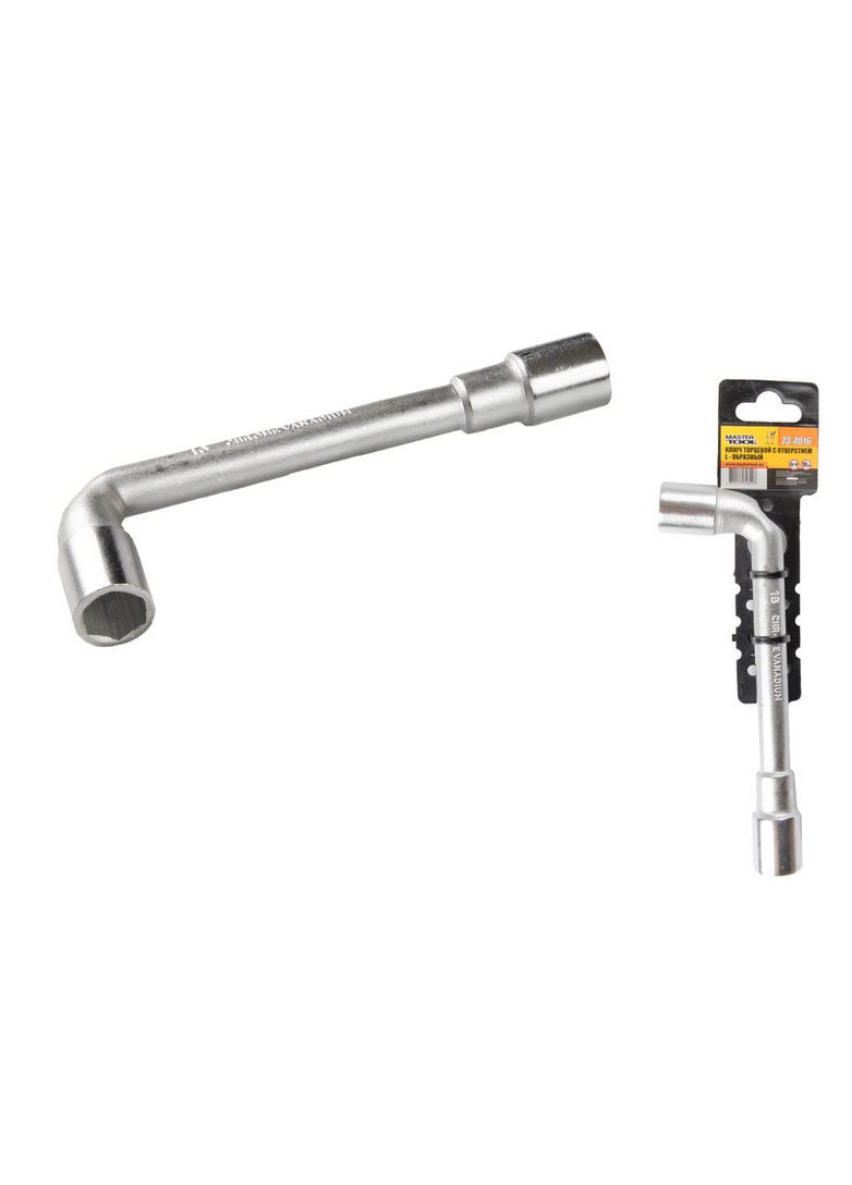 Ключ торцевий з отвором L-подібний 16 мм CRV 73-4016 Mastertool (364120916)