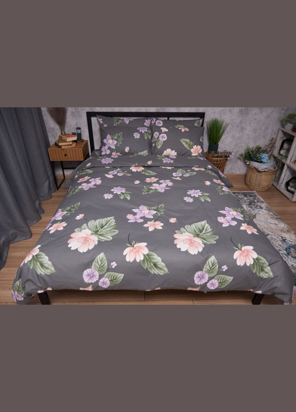 Комплект постельного белья Бязь Gold Люкс двуспальный 175х210 наволочки 2х50х70 (MS-820003086) Moon&Star Gerbera (288536204)