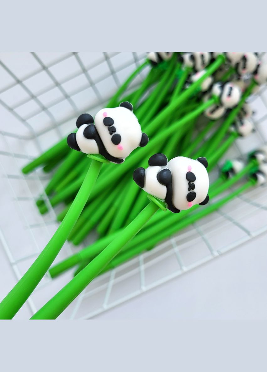 Гелевая ручка в корейском стиле с объемной фигуркой панда, черная гелевая паста, сменный стержень No Brand (320916868)