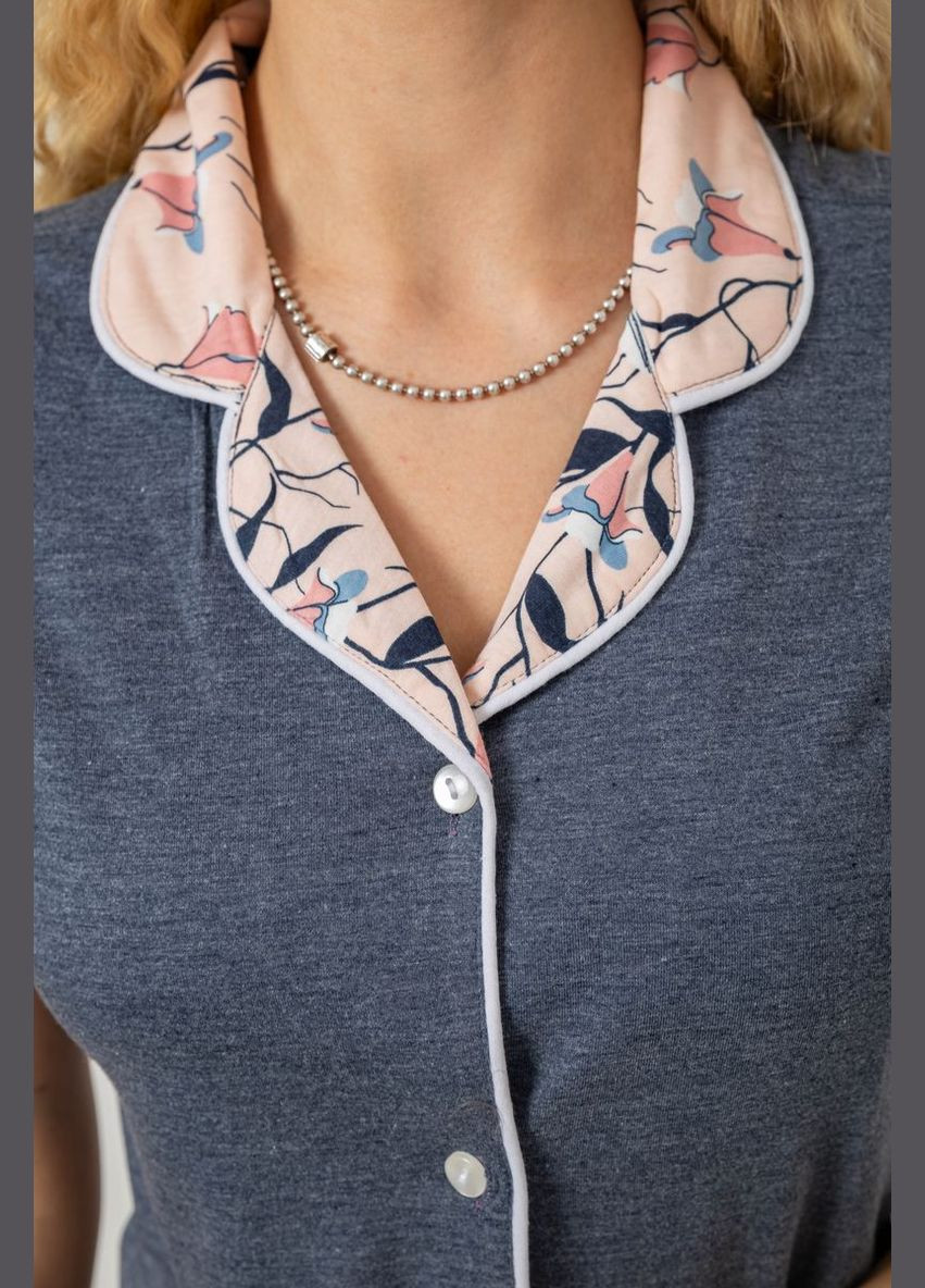 Серая всесезон пижама женская с принтом,, Ager