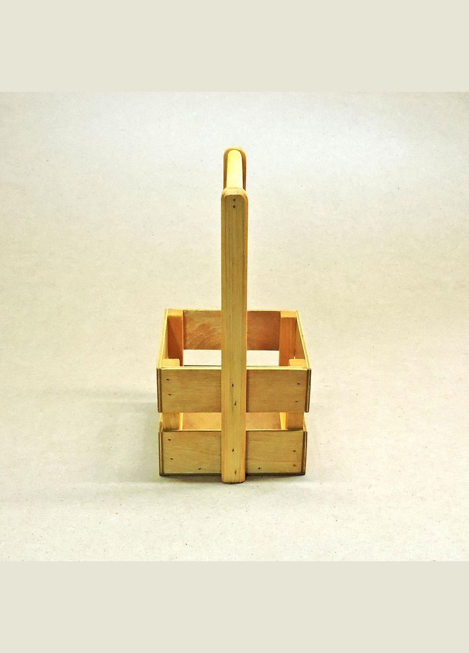 Подарунковий кошик з дерева Шервуд 15х15 каррі (ПДК-0021203) No Brand (328911370)