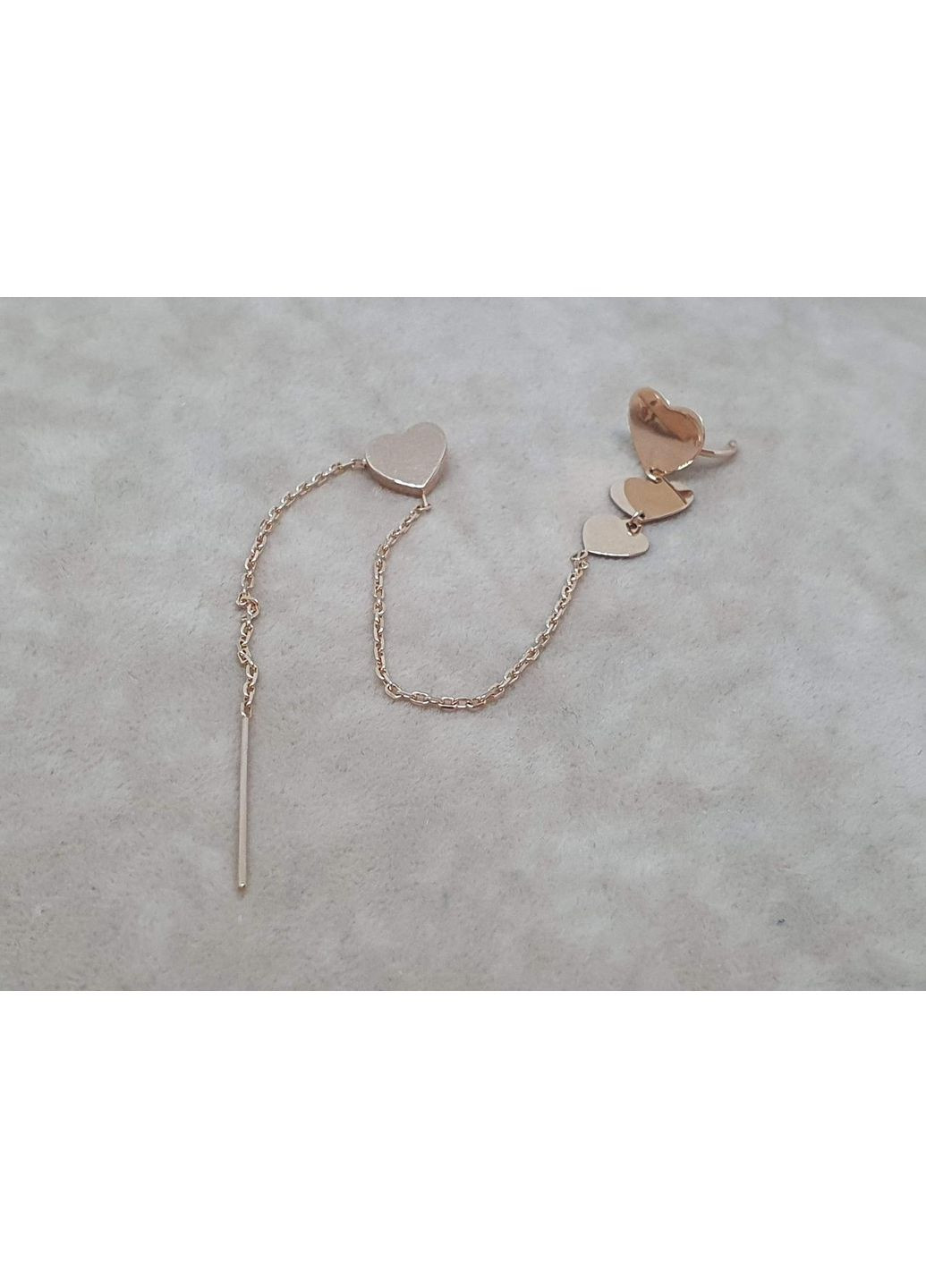 Золотая серьга с каффой на хеликс. 210047 FAVORITUM (362947016)