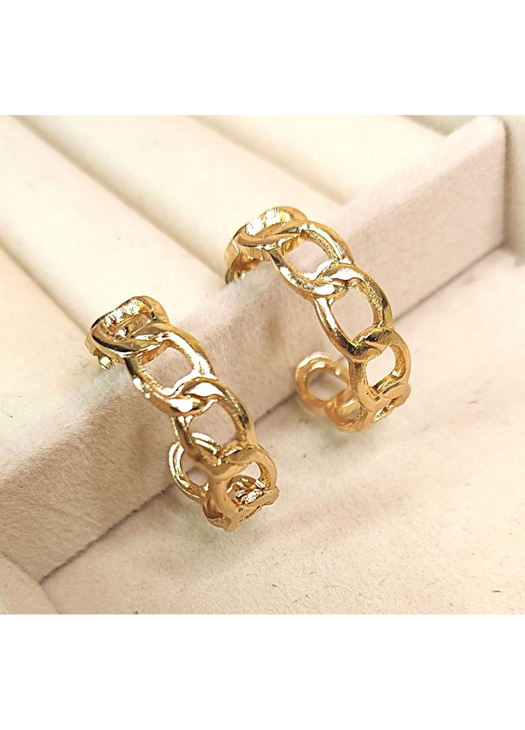 Сережки Середні кільця ланцюжки біжутерія на кожен день No Brand (349812730)