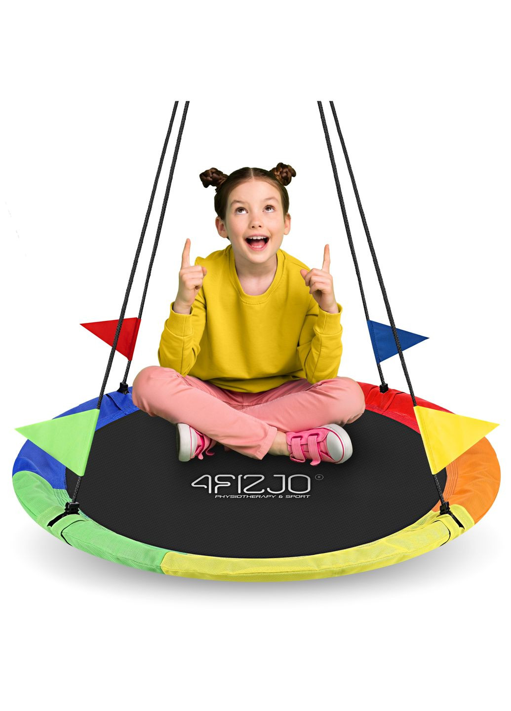 Качеля-гнездо круглая L 100 см Mix () 4FIZJO P-5907739316646 (342758091)