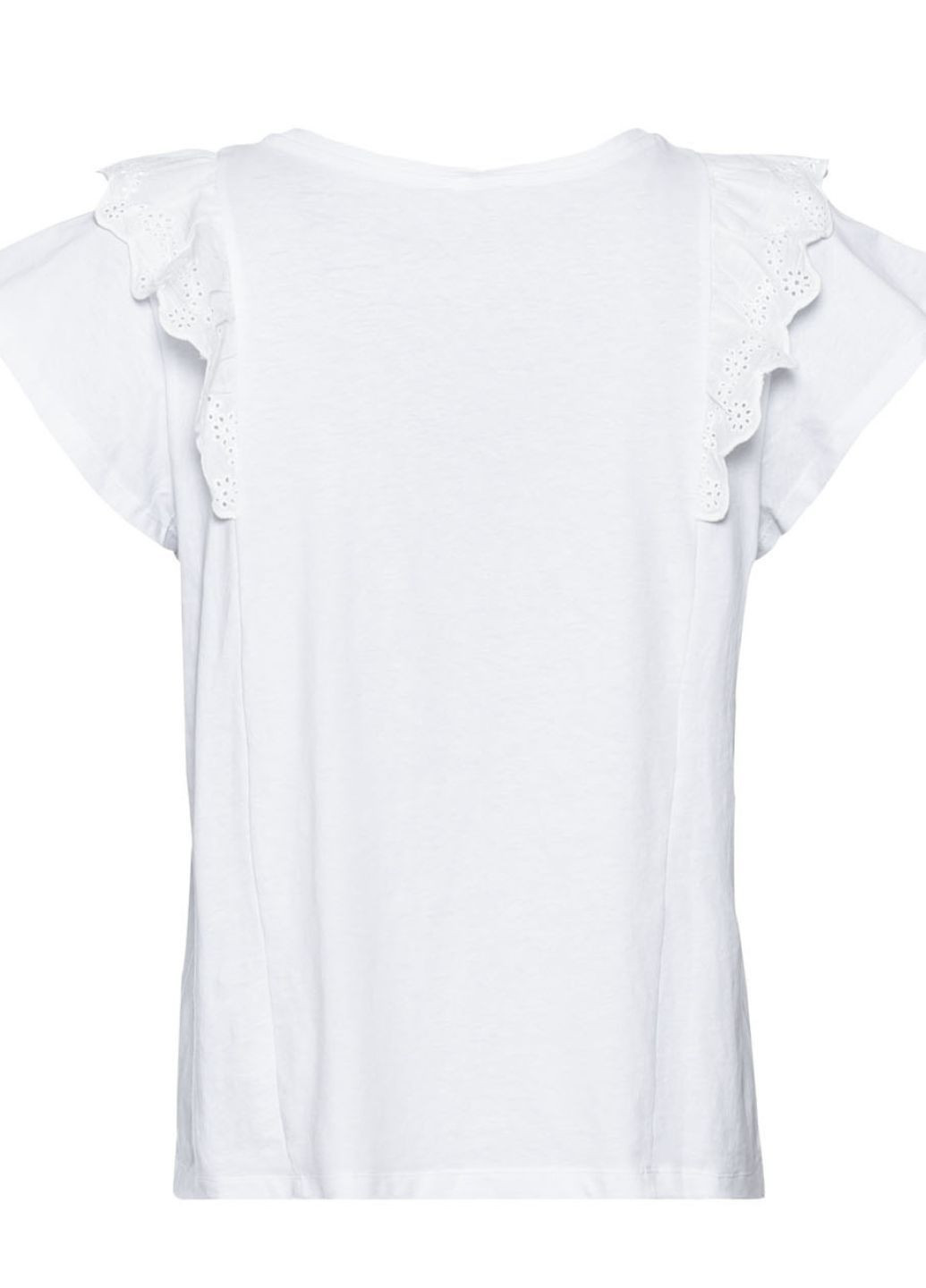 Біла літня жіноча футболка з коротким рукавом Esmara