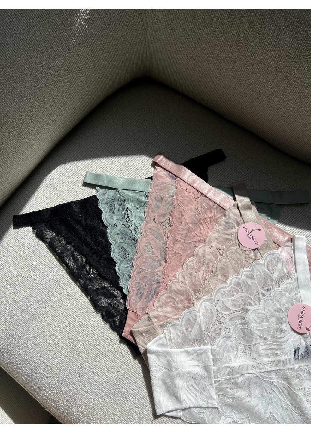 Трусики-американки мереживні L-2XL чорні Vanilya Secret (365267953)