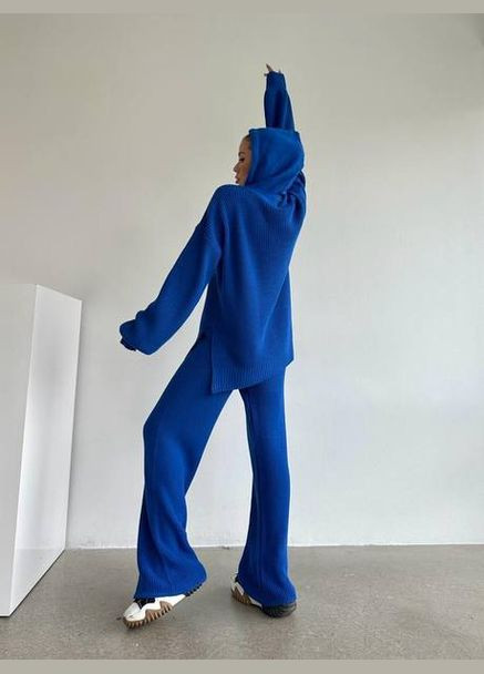 Жіночий костюм з ангори колір електрик р.42/46 449981 New Trend (282926430)