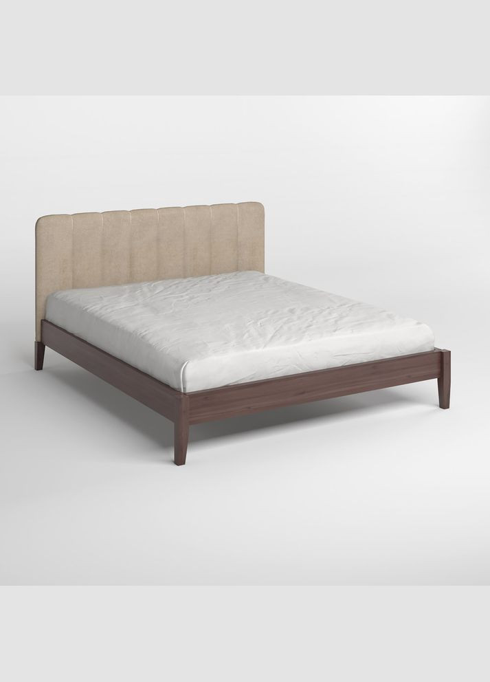 Двоспальне дерев'яне ліжко Лондон ДК /Аляска 23 (Бежевий) Б1 160х190 см (MBG-6581) Mebigrand (368281316)