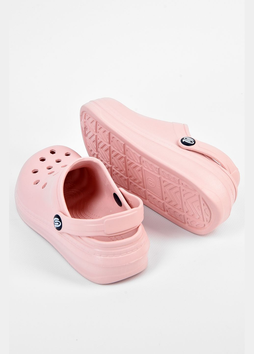 Кроксы детские для девочки пудрового цвета Let's Shop (317318904)