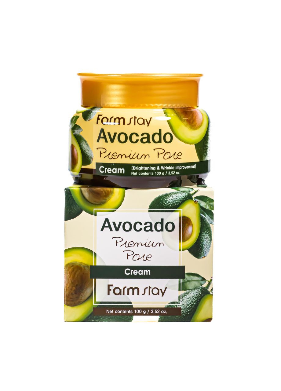 FarmStay Осветляющий крем для лица от морщин Avocado Premium Pore Cream 100 мл — Крем, Южная Корея (367990297)