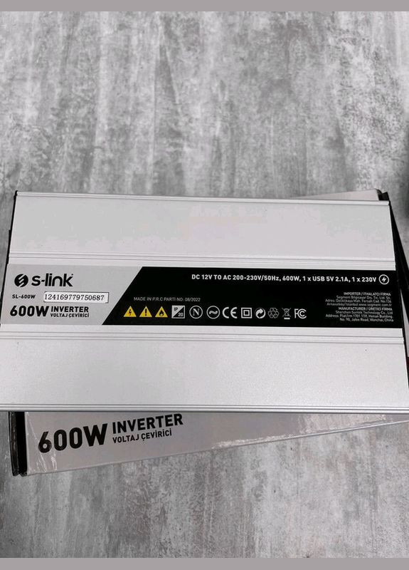 Інвертор автомобільний 600w 12v перетворювач (1756375641) S-link (335008789)