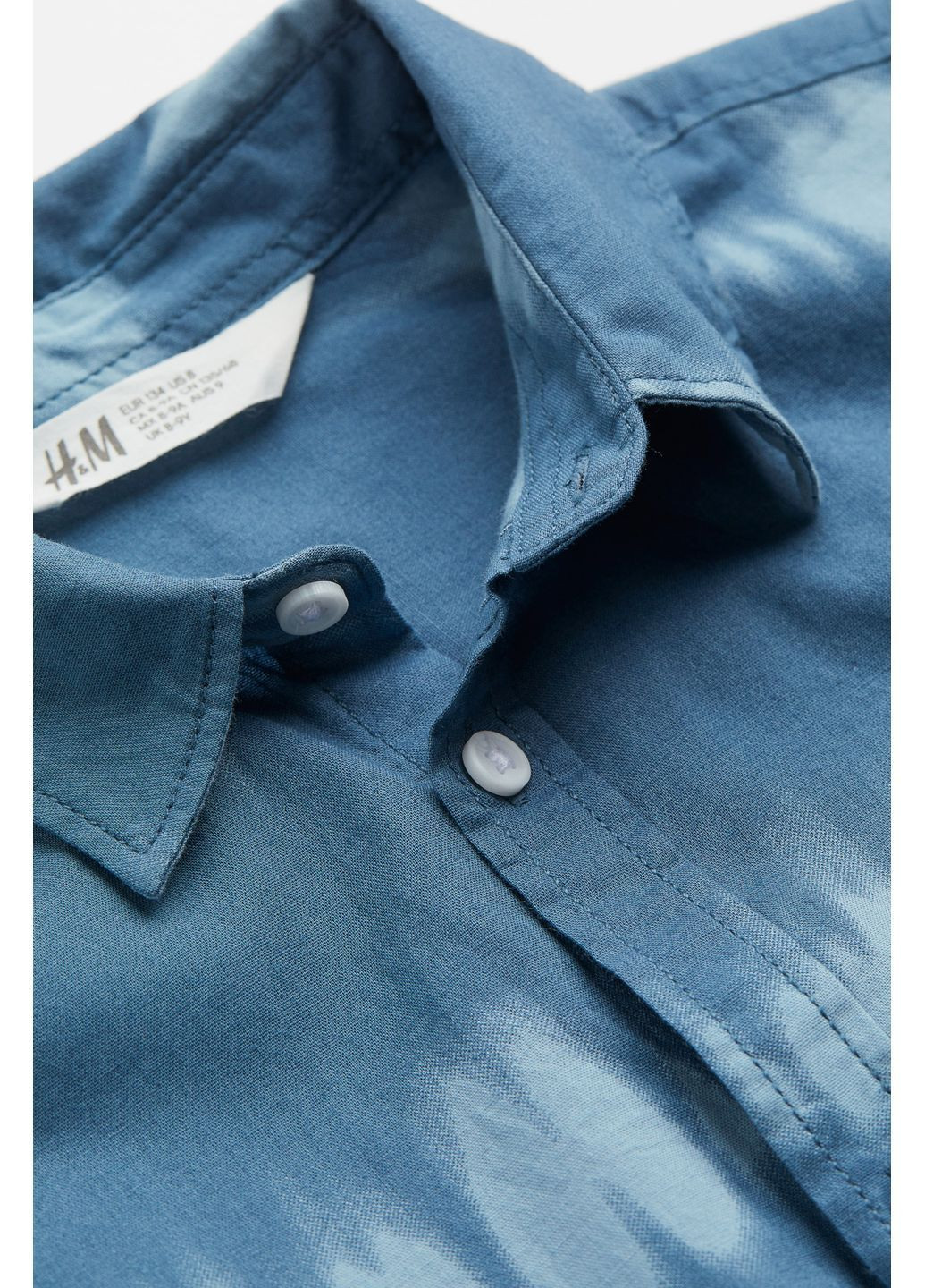 Синяя повседневный рубашка с рисунком H&M