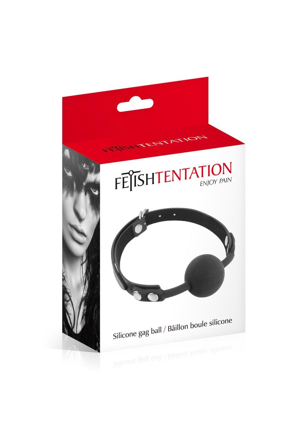 Класичний кляп з силіконовою кулькою Silicone Gag Ball Fetish Tentation (369948535)