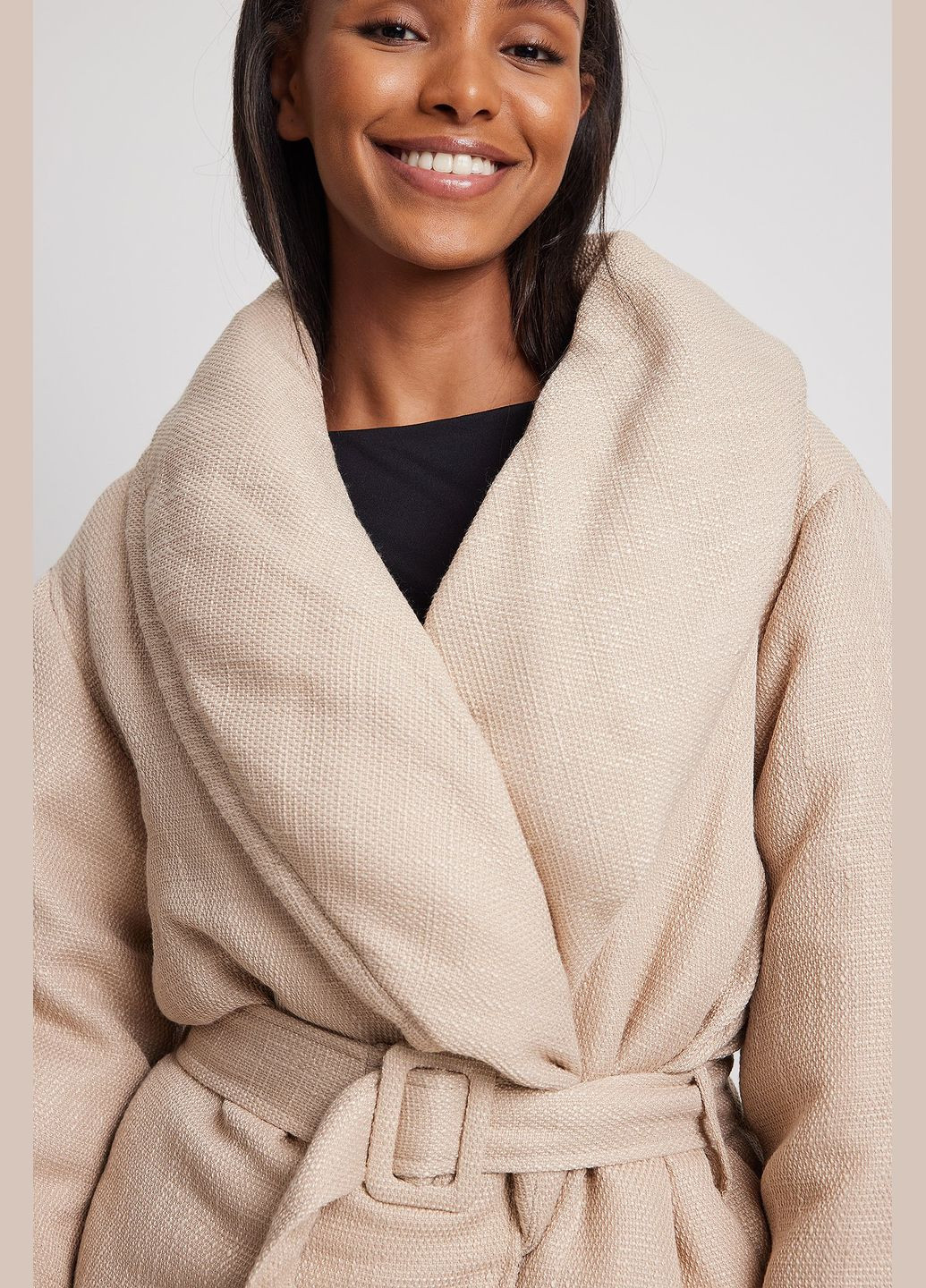 Бежевая куртка демисезон,бежевый, NA-KD