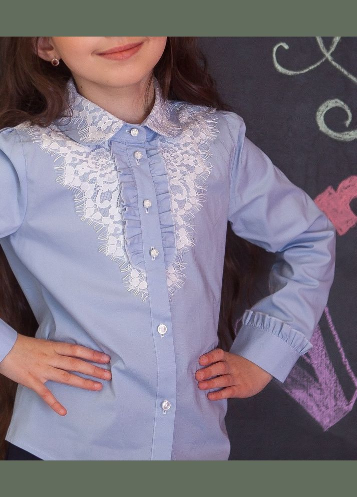 Голубая блузка Світ блуз демисезонная