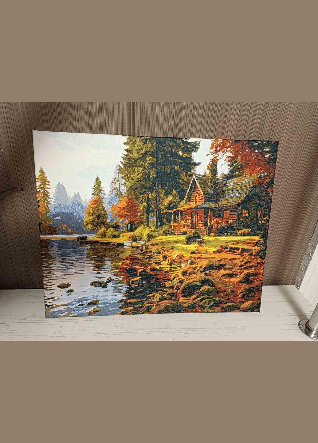 Пейзажі картини за номерами Картина Малювання по номерах Лісовий будинок 40х50 Живопис на полотні фарбами 31250 Origami (322073503)