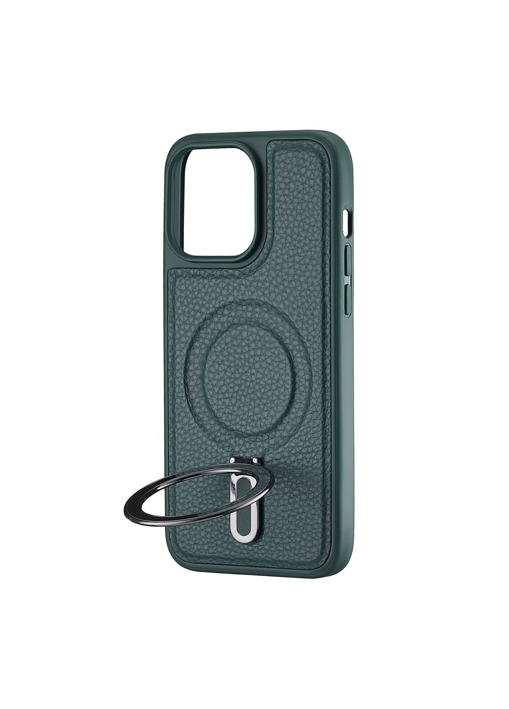 Чехол Jinduka Leather Ringo Green Case iPhone 15 Pro Max (297454680)