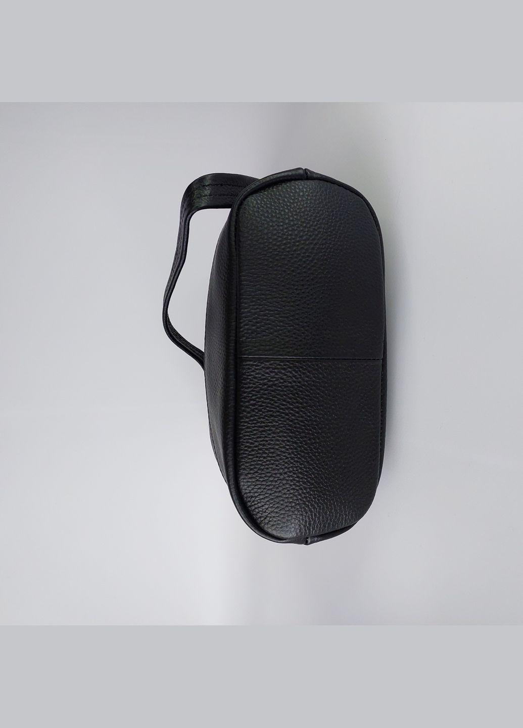 Жіноча сумка з довгим і коротким шкіряним ремінцем з натуральної шкіри чорна No Brand (336214397)