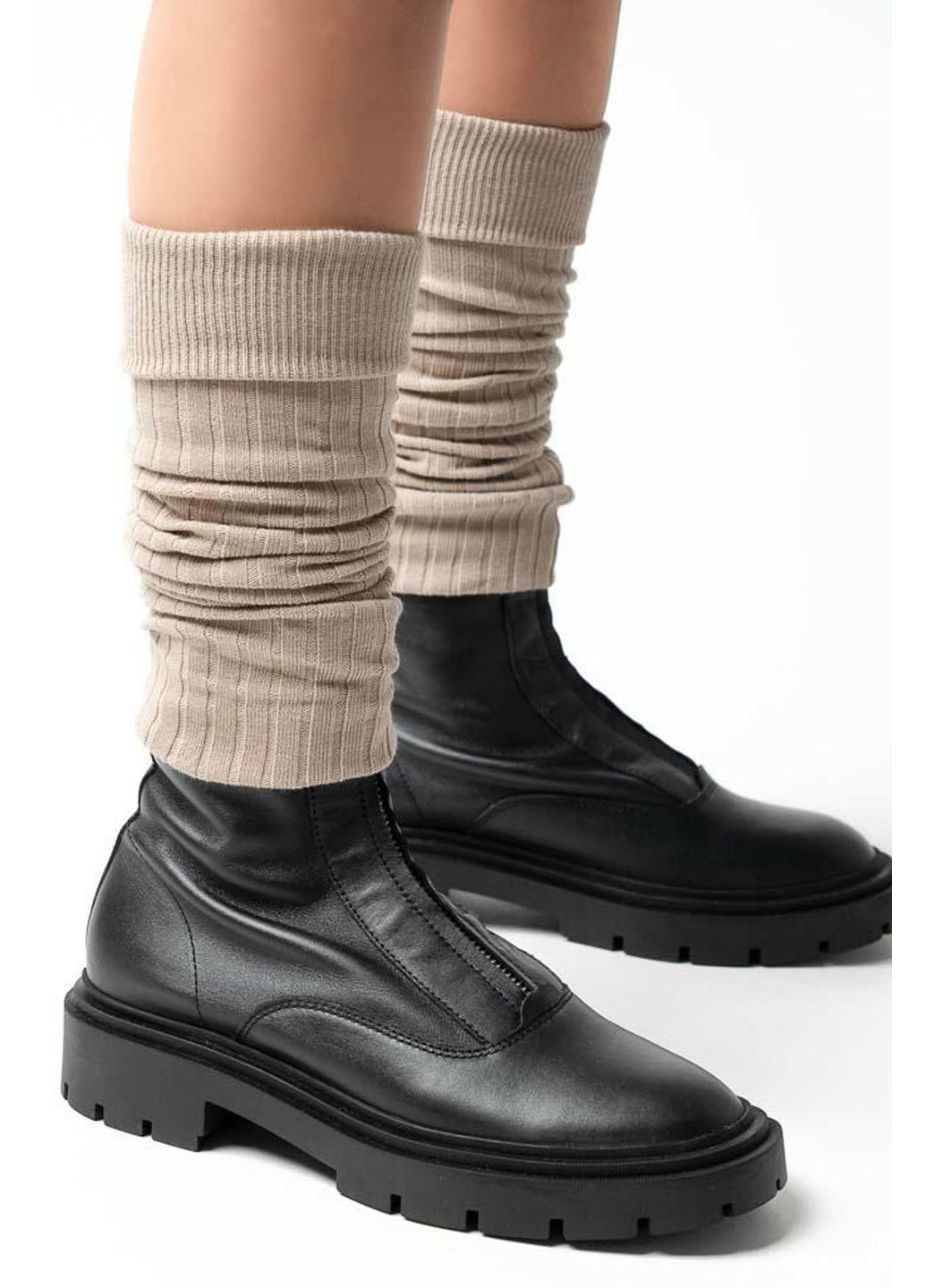 Гетри бавовняні в рубчик 092 One Size Steven (349500557)