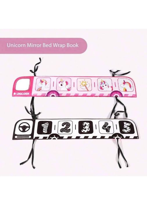 Двухсторонняя книга бортик QBX087A-88A для младенцев Единорожка Limo Toy (350349735)