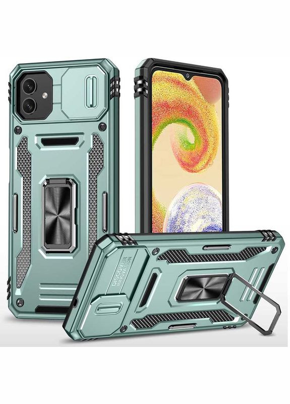 Ударопрочный чехол Camshield Army Ring для Samsung Galaxy A06 Light Green No Brand (344465134)