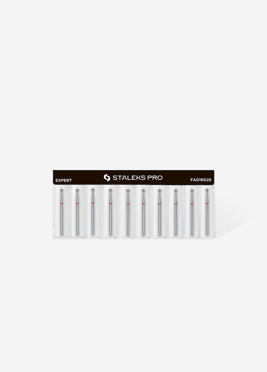 Фреза алмазная staleks pro шар красный диаметр 2,5 мм Stalex (306548004)