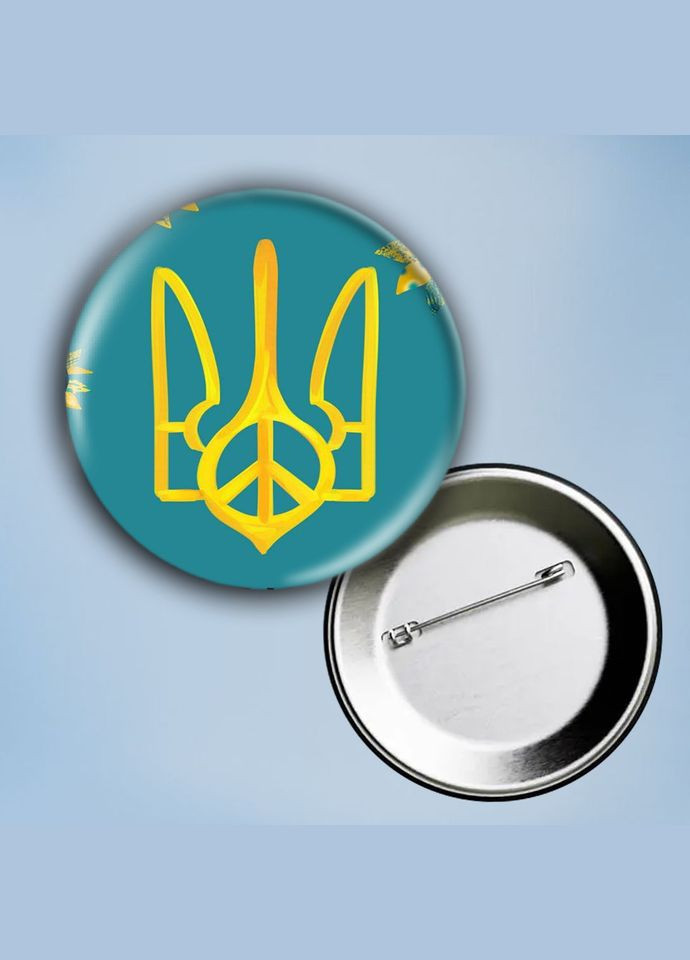 Значок на булавке Украина #40 металлический 56 мм. No Brand (304509077)