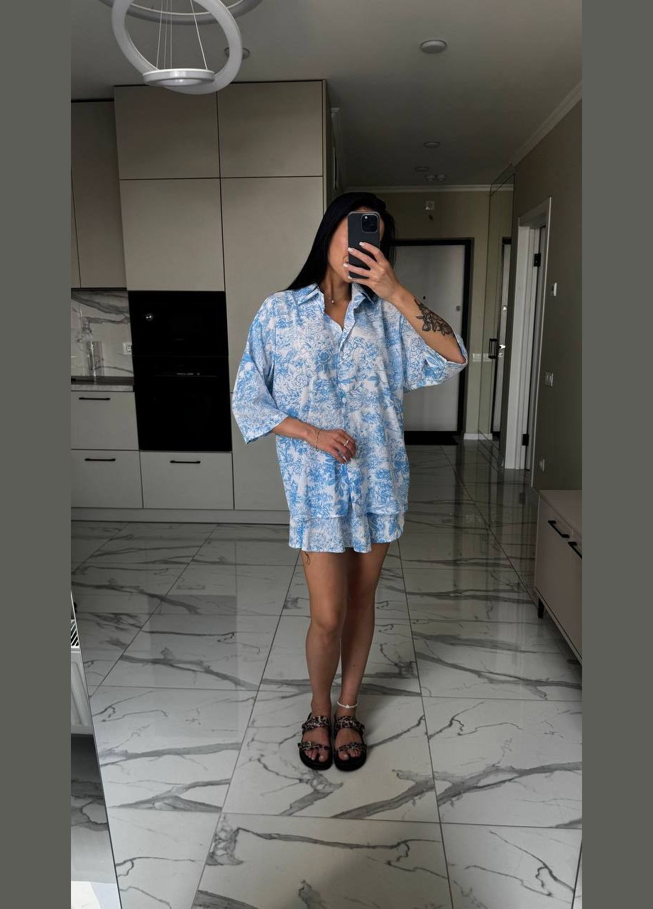 Костюм трійка(шорти, сорочка і хустинка) Adelante (341679819)