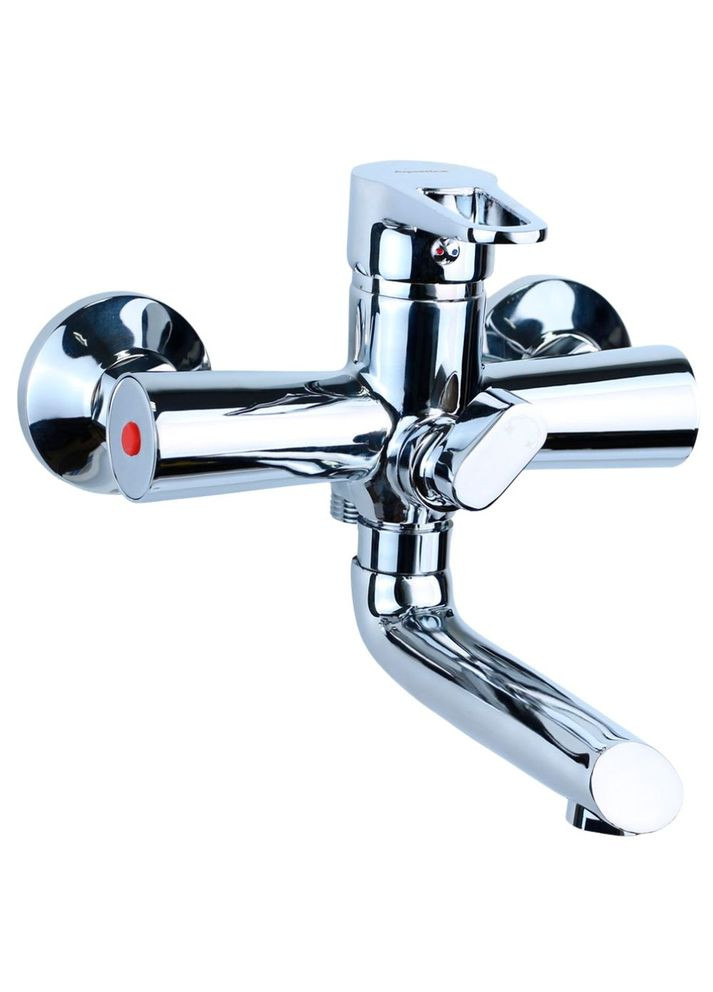 Смеситель HK Ø35 для ванны гусь прямой 150мм диверт. плагин картриджный HK-2C130C (9732210) AQUATICA (365596700)