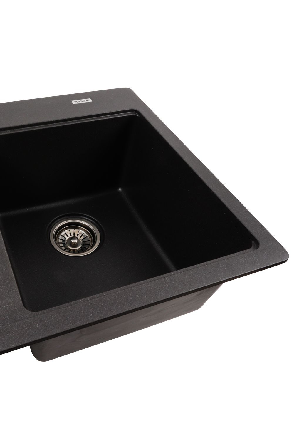Гранітна мийка для кухні 7850 HARMONY матовий Моріон Platinum (277697072)