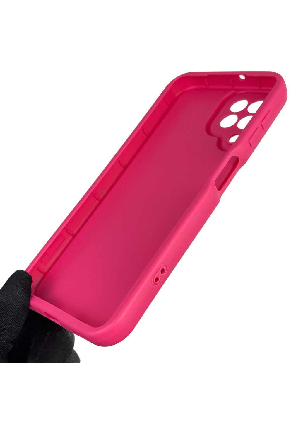 Чохол силіконовий Soft Touch з 3D принтом для Galaxy M22 4G (SM-M225F) малиновий (Повний захист камери) Samsung (371652903)