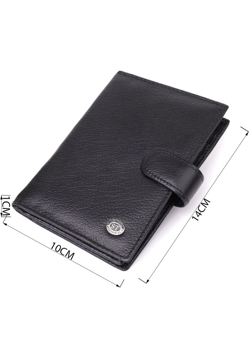 Вместительная обложка на документы унисекс из натуральной кожи 23116 st leather (329057804)